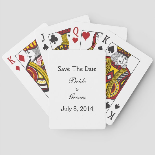Save The Date Spielkarten (Rückseite)
