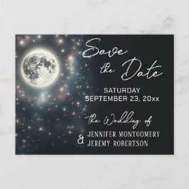 Save the Date Starry Night Ankündigungspostkarte