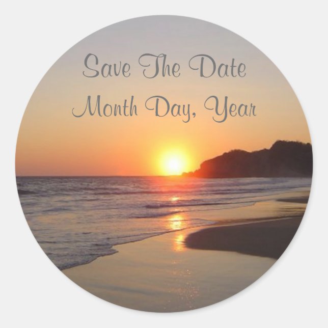 Save the Date Sticker anpassen (Vorderseite)