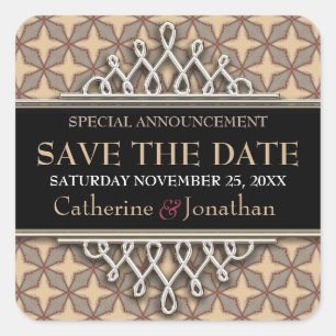 Save the Date Sticker für Latte Stars