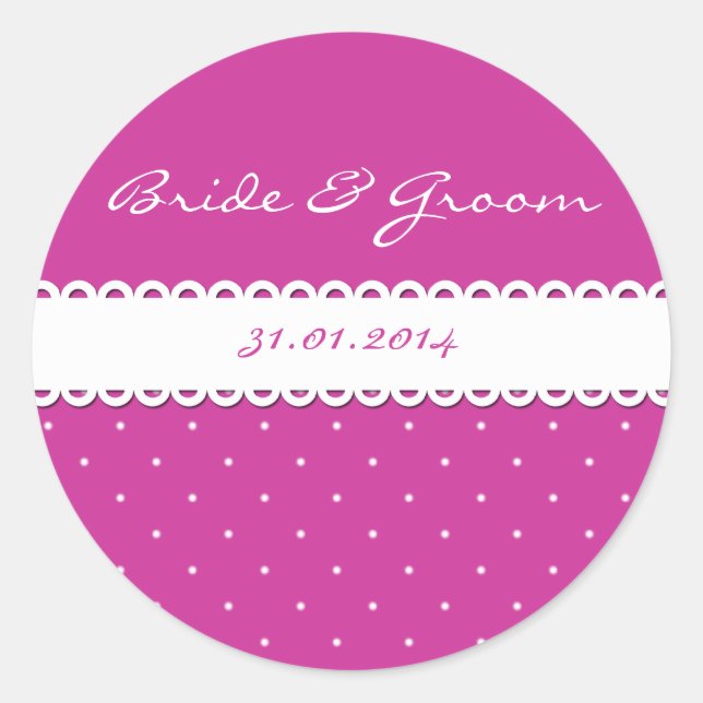 Save the Date Stickers (Vorderseite)