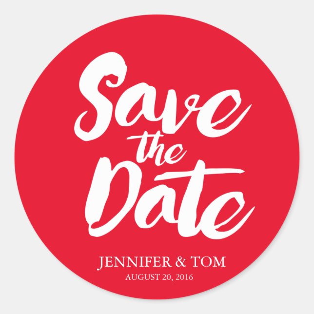 Save the Date Stickers | ABWEICHUNGEN (Vorderseite)