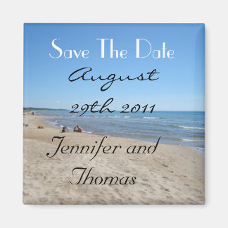 Save the Date Strand Magnet