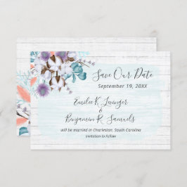 Save the Date Südliche Baumwolllandkarte Einladung