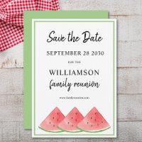 Save the Date Summer Family Wiedersehen Watermelon