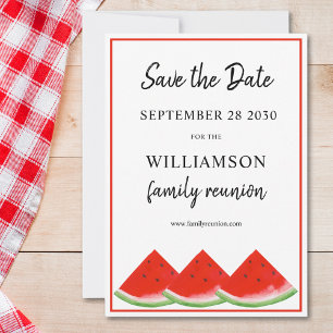 Save the Date Summer Watermelon Family Wiedersehen Einladung