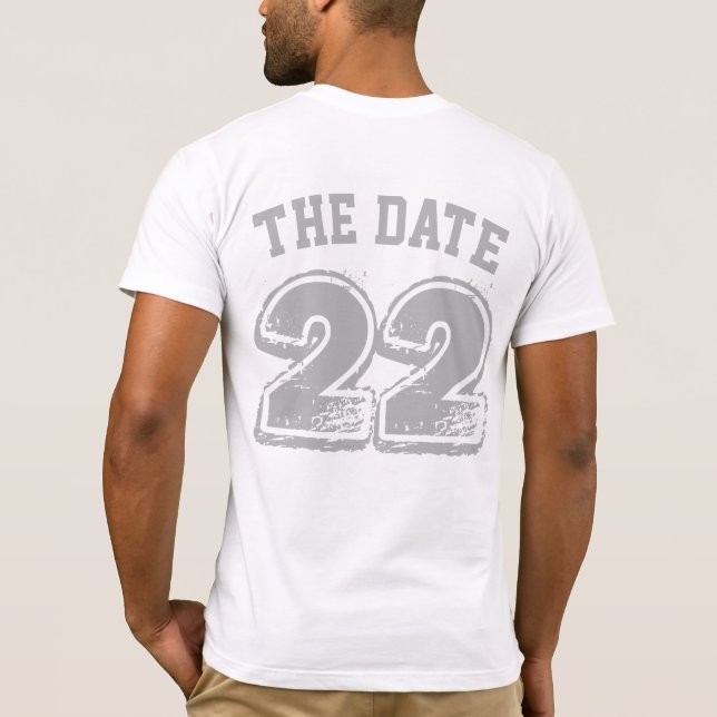 Save the Date T-Shirts (Rückseite)