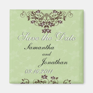 Save the Date tadelloser grüner u. Magnet