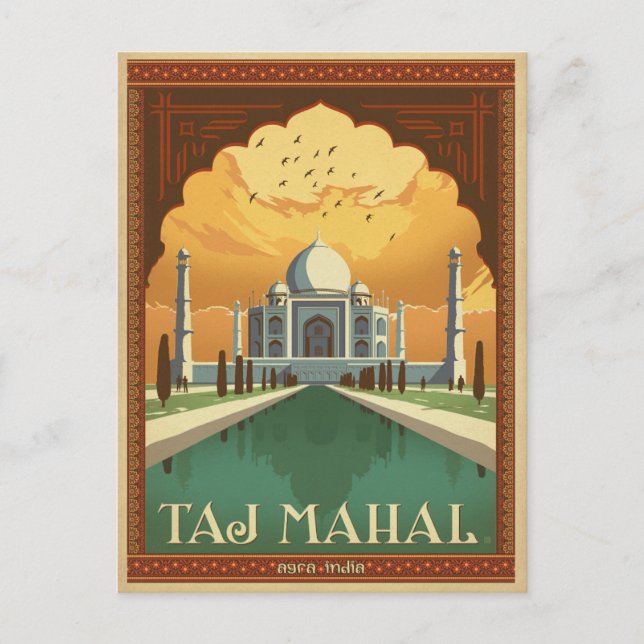 Save The Date | Taj Mahal, Indien Ankündigungspostkarte (Vorderseite)