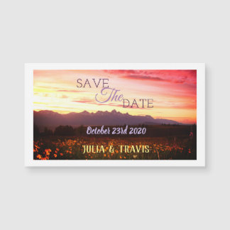 Save the Date Teton Wedding Magnetkarte