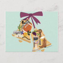 Save the Date Texas Wedding Bells Postcard Ankündigungspostkarte