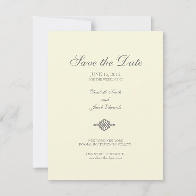 Save the Date // The Elegance Collection (Vorderseite)