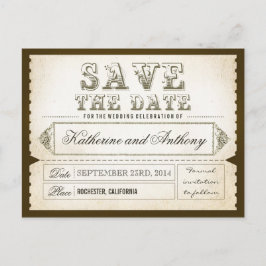 Save the Date Tickets - Postkarten