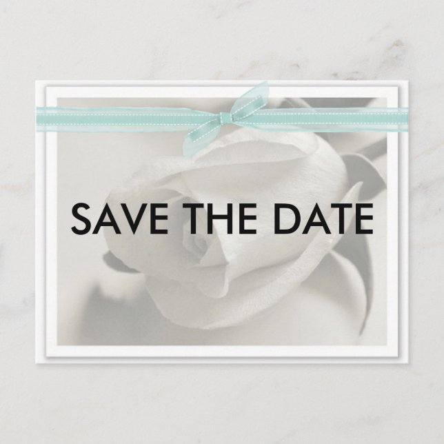 Save the Date Tiffany! Ankündigungspostkarte (Vorderseite)
