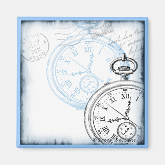 Save the Date Timepiece Pocketwatdesign Magnet