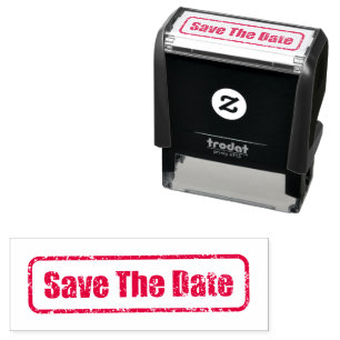 Save the Date Top Secret Permastempel