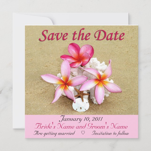 Save the Date - Tropical Beach Wedding (Vorderseite)