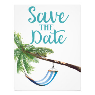 Save the Date Tropical Paradise Poster