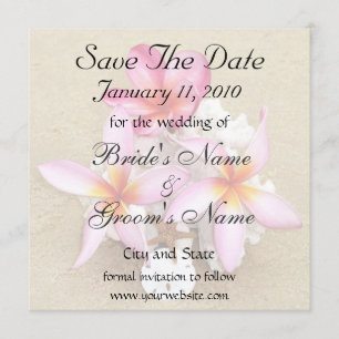 Save the Date tropische Hochzeit