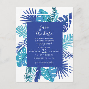 Save The Date Tropische Hochzeit Postkarte