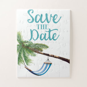 Save the Date tropisches Paradies Puzzle