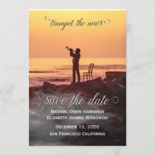 Save the Date Trumpet die Nachrichten! Einladung