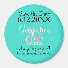 Save the Date Türkismagnete Magnet