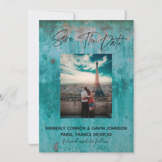 Save The Date |Türkisrost (Vorderseite)