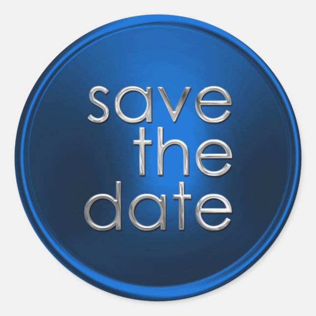 Save the Date Umschlag Aufkleber (Vorderseite)
