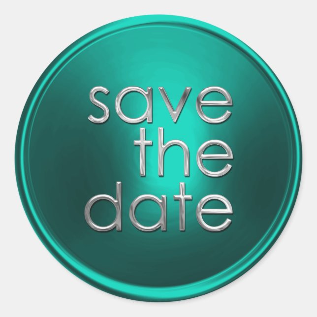 Save the Date Umschlag Aufkleber (Vorderseite)