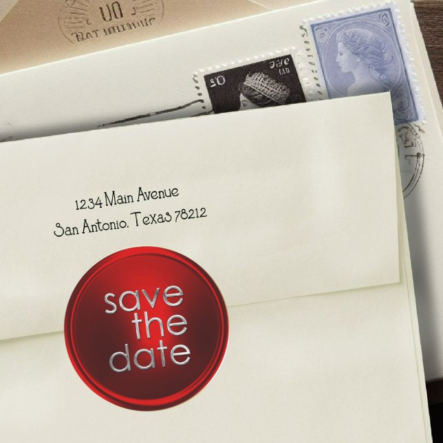 Save the Date Umschlag Aufkleber (Von Creator hochgeladen)
