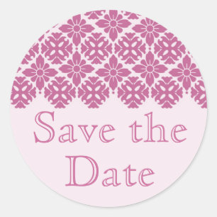 Save the Date Umschlag Aufkleber