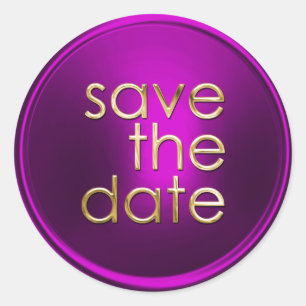Save the Date Umschlag Aufkleber