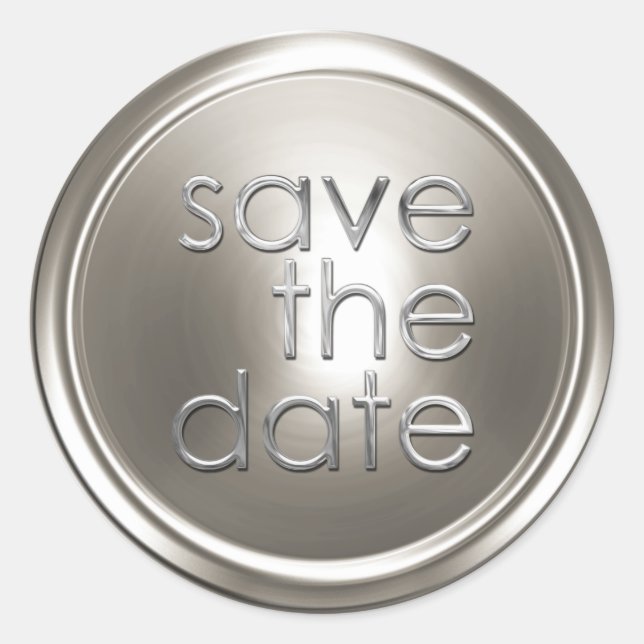 Save the Date Umschlag Aufkleber (Vorderseite)