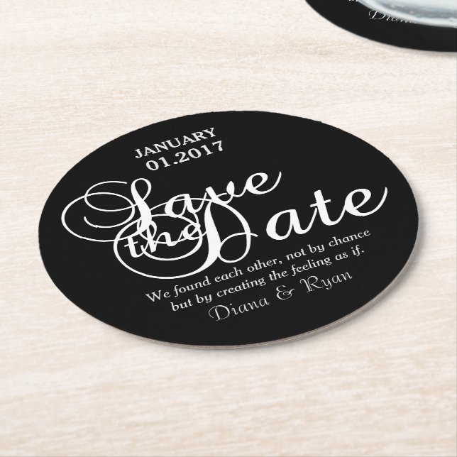 Save the Date Untersetzer (Angewinkelt)