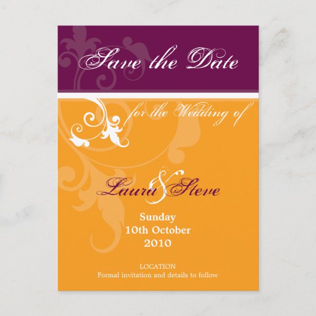 SAVE THE DATE: Verve 2 Ankündigungspostkarte (Vorderseite)