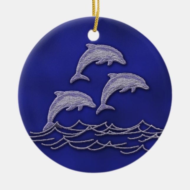 Save the Date Verzierungseinladungen Keramik Ornament (Vorne)