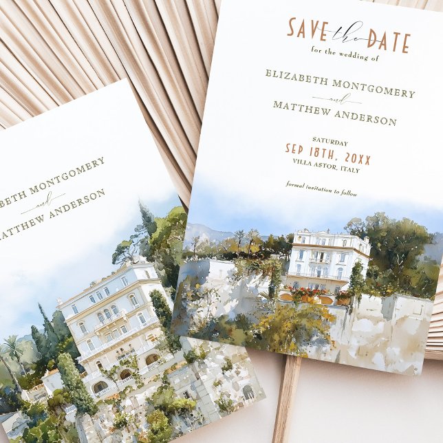 Save the Date Villa ASTOR Amalfi Küste Einladung (Von Creator hochgeladen)