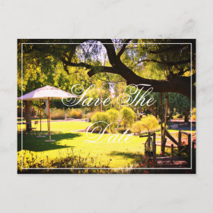 Save the Date Villa Green Garden Rasen Postkarte