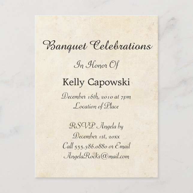 Save the Date Vintag Ankündigungspostkarte (Vorderseite)