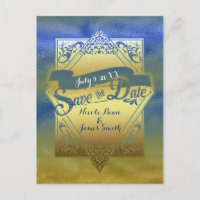 Save the Date Vintag Beach Elegante Verlobung