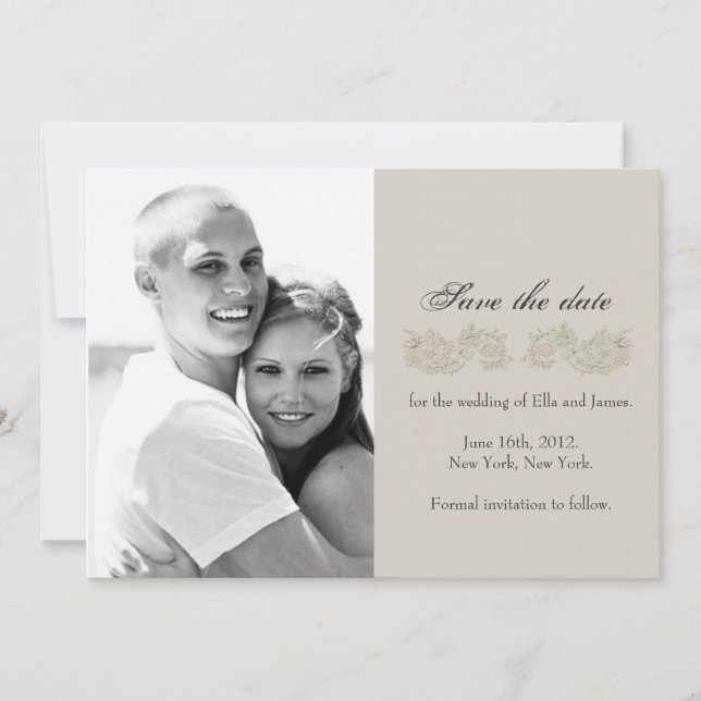 Save the Date // Vintag Inspiriert Sammlung (Vorderseite)