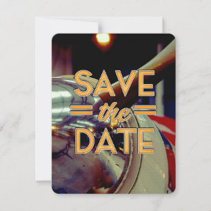 Save the Date Vintag-Prop-Flugzeug