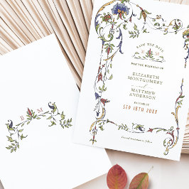 Save the Date Vintag Viktorianisch Belle Epoque Einladung