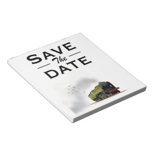 Save the Date Vintage Einladung Notizblock