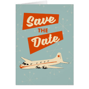 Save the Date Vintage Reiseplakat