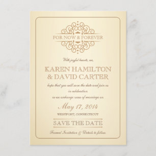 Save the Date - Vintage Viktorianische feierliche 