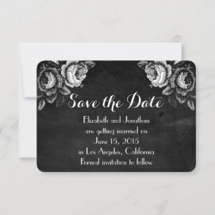 Save the Date Vintage Viktorianische Rose Einladung