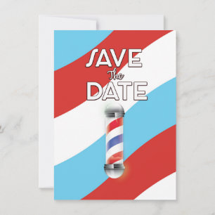 Save the Date Vintager Barberladen Einladung
