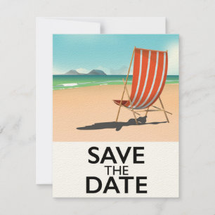 Save the Date Vintager Liegestuhl